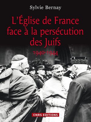 cover image of L'Eglise de France face à la persécution des juifs
